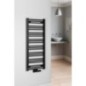 ALBRECHT Radiateur de salle de bain 500x1250 mm, Connexion centrale, tapis noir