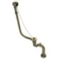 Ensemble de baignoire CHARLESTON pour installation extérieure, chaîne, siphon inclus, bronze