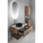 SKARA Vanity Unité 90x50x45cm, noir mat/oak collingwood SKARA Vanity Unité 90x50x45cm, noir mat/oak collingwood
