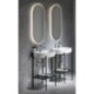 PUNO piédestal avec lavabo 600x860x396mm, noir