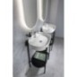 PUNO piédestal avec lavabo 600x860x396mm, noir