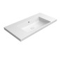 NORM Lavabo en céramique 100x50cm, NO TAP HOLE, blanc Extraglaze NORM Lavabo en céramique 100x50cm, NO TAP HOLE, blanc Extraglaze