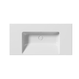 NORM Lavabo en céramique 100x50cm, NO TAP HOLE, blanc Extraglaze