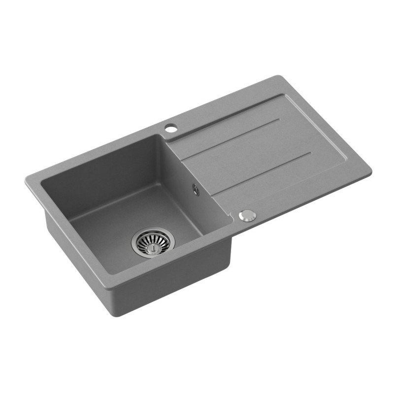 Évier de cuisine Granite 77x44cm, gris