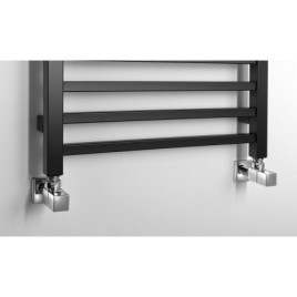 Rayon de salle de bain METRO 500x1200 mm, mat noir