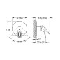 Grohe Eurostyle - un mitigeur de douche à encastrer, blanc lunaire 24048LS3
