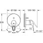 Grohe Eurostyle - Mitigeur encastrable pour 2 sorties, chrome 24049003