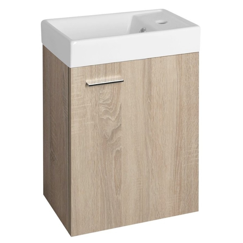 Armoire ZOJA avec lavabo 40x22 cm, chêne platine Armoire ZOJA avec lavabo 40x22 cm, chêne platine