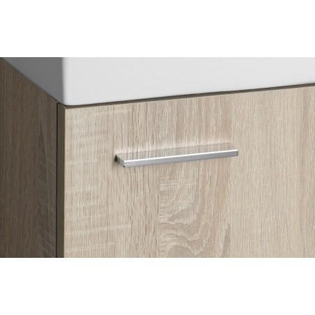 Armoire ZOJA avec lavabo 40x22 cm, chêne platine