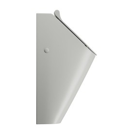 COMMUNITY retour inlet urinal avec des trous de couvercle 31x65cm, cenere mat
