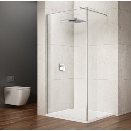 VARIO Vitrine 350 mm, verre clair, chrome