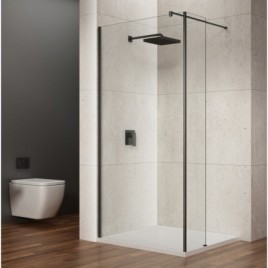 VARIO Vitrine 350 mm, verre clair, noir