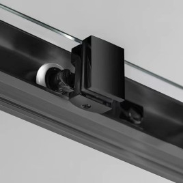 SIGMA SIMPLY BLACK Porte de douche coulissante 1100mm, verre clair