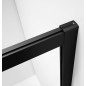 SIGMA SIMPLY BLACK Porte de douche coulissante pour entrée d'angle 800 mm, verre BRICK SIGMA SIMPLY BLACK Porte de douche coulissante pour entrée d'angle 800 mm, verre BRICK