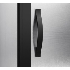 SIGMA SIMPLY BLACK Porte de douche coulissante pour entrée d'angle 900 mm, verre BRICK