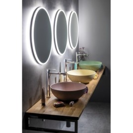 Miroir rond VISO avec éclairage LED, ø 90cm