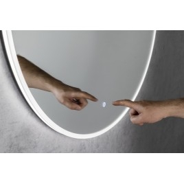 Miroir rond VISO avec éclairage LED, ø 80cm, capteur tactile, 2700-6500K