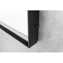 Miroir SORT avec éclairage LED 60x80cm, capteur IR sans toucher, 2700-6500K, tapis noir
