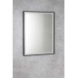 Miroir SORT avec éclairage LED 60x80cm, capteur IR sans toucher, 2700-6500K, tapis noir