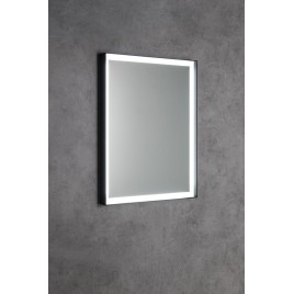 Miroir SORT avec éclairage LED 60x80cm, capteur IR sans toucher, 2700-6500K, tapis noir