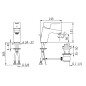 Hansa Primo - Mitigeur de lavabo avec garniture de vidage, chrome 49402203