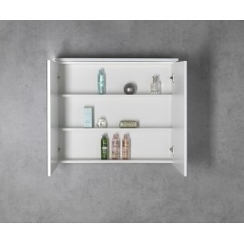 KAWA STRIP LED Armoire miroir 80x70x22cm, blanc