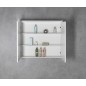 KAWA STRIP LED Armoire miroir 80x70x22cm, blanc