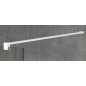 VARIO WHITE Walk-In Freestanding Shower Enclosure, verre nordique, 1100 mm