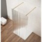 VARIO GOLD Walk-In Freestanding Shower Enclosure, verre nordique, 1100 mm