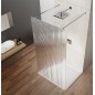 VARIO CHROME Enveloppe de douche encastrée, verre nordique, 1200 mm