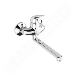 Jika Dino - Mitigeur de lavabo avec bec pivotant, entraxe 100 mm, chrome H3517270043101