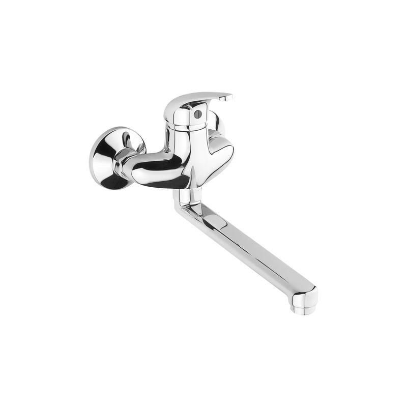 Jika Dino - Mitigeur de lavabo avec bec pivotant, entraxe 100 mm, chrome H3517270043101