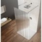 VARIO CHROME Enveloppe de douche encastrée, verre nordique, 800 mm