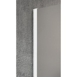VARIO WHITE Walk-In Shower Enclosure, verre nordique, 1100 mm
