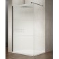 VARIO BLACK Shower Enclosure, verre nordique, 1200 mm