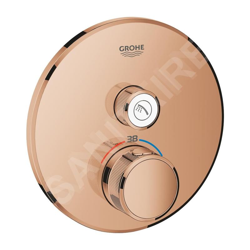 Grohe Grohtherm SmartControl - Mitigeur de douche thermostatique encastré avec 1 soupape, Warm Sunset 29118DA0