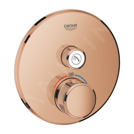 Grohe Grohtherm SmartControl - Mitigeur de douche thermostatique encastré avec 1 soupape, Warm Sunset 29118DA0