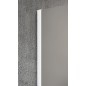 VARIO WHITE Walk-In Shower Enclosure, verre nordique, 700 mm