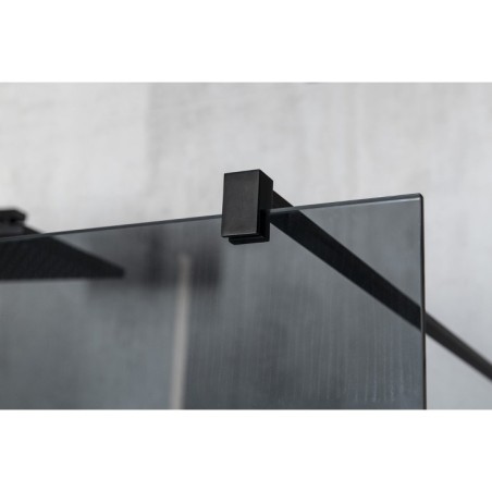 VARIO BLACK Shower Enclosure, verre nordique, 900 mm