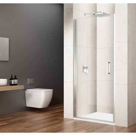 LORO Porte de douche 800 mm, verre clair