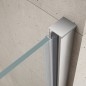 LORO Porte de douche avec pièce fixe 1000 mm, verre clair LORO Porte de douche avec pièce fixe 1000 mm, verre clair