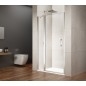 LORO Porte de douche avec pièce fixe 1000 mm, verre clair LORO Porte de douche avec pièce fixe 1000 mm, verre clair