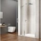 LORO Porte de douche avec pièce fixe 1200 mm, verre clair LORO Porte de douche avec pièce fixe 1200 mm, verre clair