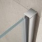 LORO Porte de douche avec pièce fixe 1200 mm, verre clair LORO Porte de douche avec pièce fixe 1200 mm, verre clair