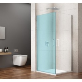 LORO Une pièce Shower Porte pour coin entrée 900 mm, verre clair
