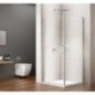LORO Une pièce Shower Porte pour coin entrée 900 mm, verre clair LORO Une pièce Shower Porte pour coin entrée 900 mm, verre clair