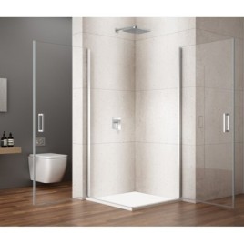 LORO Une pièce Shower Porte pour coin entrée 900 mm, verre clair
