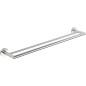 X-STEEL porte-serviettes double 600x125mm, acier inoxydable mat