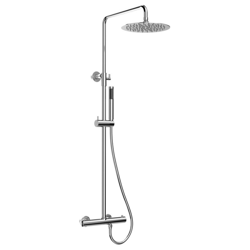 Shower Combi Set avec robinet de mélangeur thermostatique, chrome Shower Combi Set avec robinet de mélangeur thermostatique, chrome