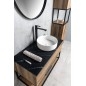 SKARA Rockstone Countertop 71,2x12x46cm, noir attica